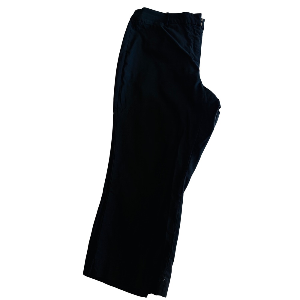 Lane Bryant Black Straight Leg Dress Pants Petite Size 20P Professional Trousers